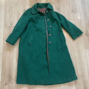 Vintage Green Wool Coat